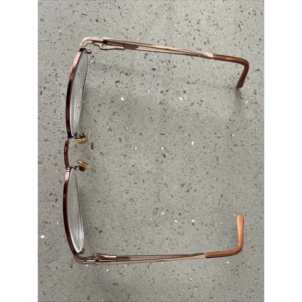 Indie GRETA COGNAC SHINY BROWN EYEGLASSES GLASSES METAL FRAMES ONLY 51-18-140